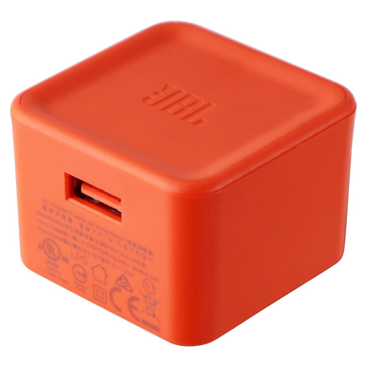 JBL (5V/2.3A) Single USB AC Adapter Wall Charger – Orange (NSA12UU-050230)