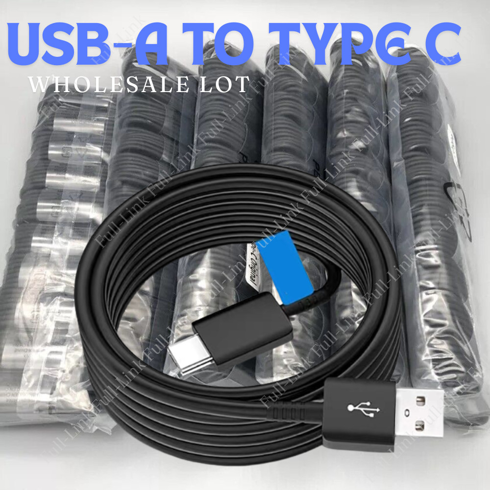 USB A to Type C Cable Sync Cord Fast Charger for iPhone 15 17 Samsung Galaxy Lot