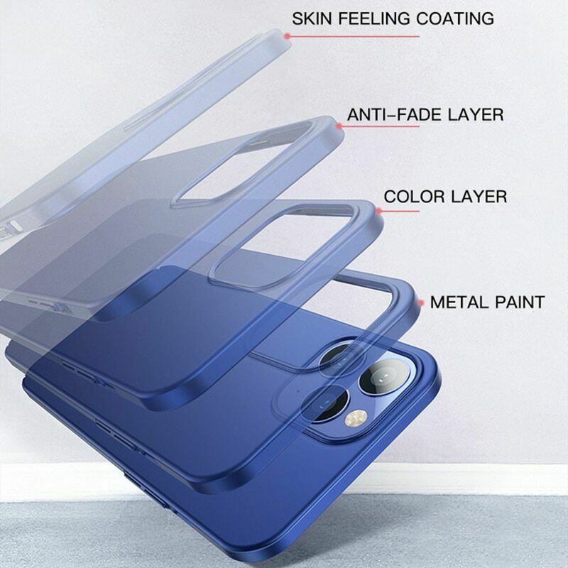 For iPhone 15 14 Pro Max 13 12 11 Slim Matte Hard Ultra-thin Phone Case Cover