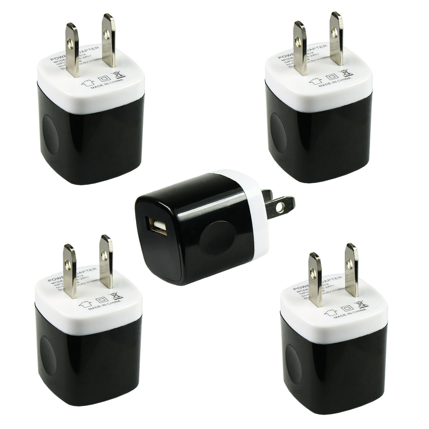 10 PCS USB Wall Charger AC Power Adapter US Outlet For iPhone 8 X 11 12 13 iPod