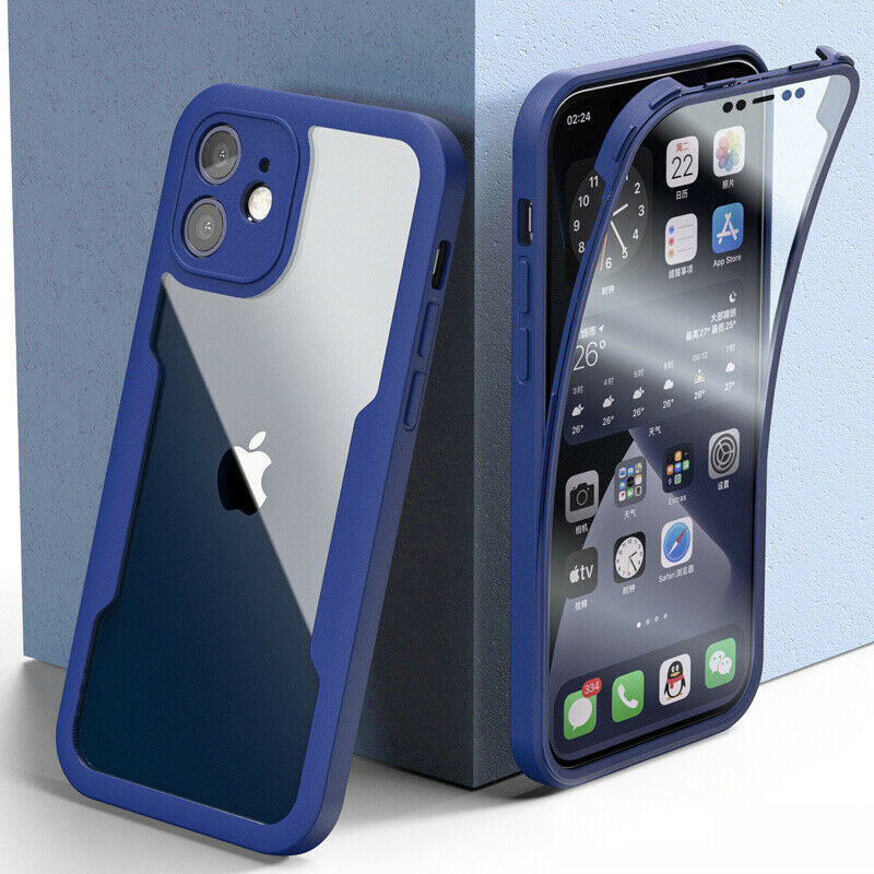 360° Full Clear Case Fr iPhone 16 15 14Pro Max 13 12 11 ScreenProtector Cover