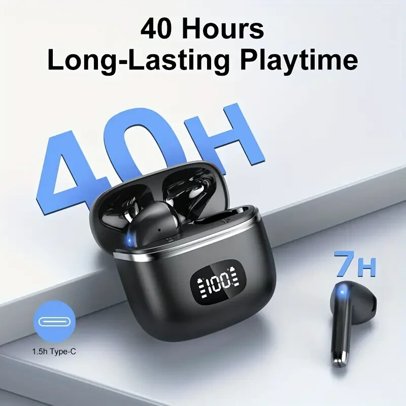 Bluetooth Earbuds Headset Ear pods Wireless 5.1 Earphones In-Ear Sport Heaphones