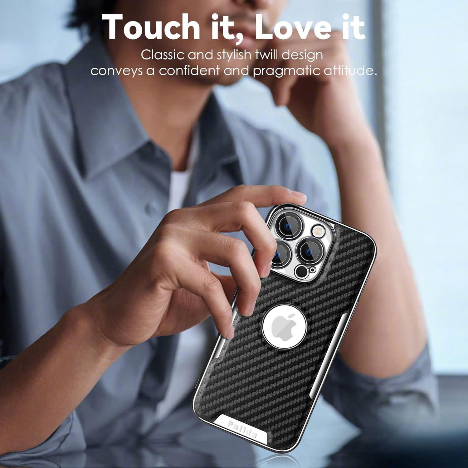 For iPhone 17 Pro 16 15 14 13 12 Carbon Fiber Slim Mag Safe Magnetic Case Len