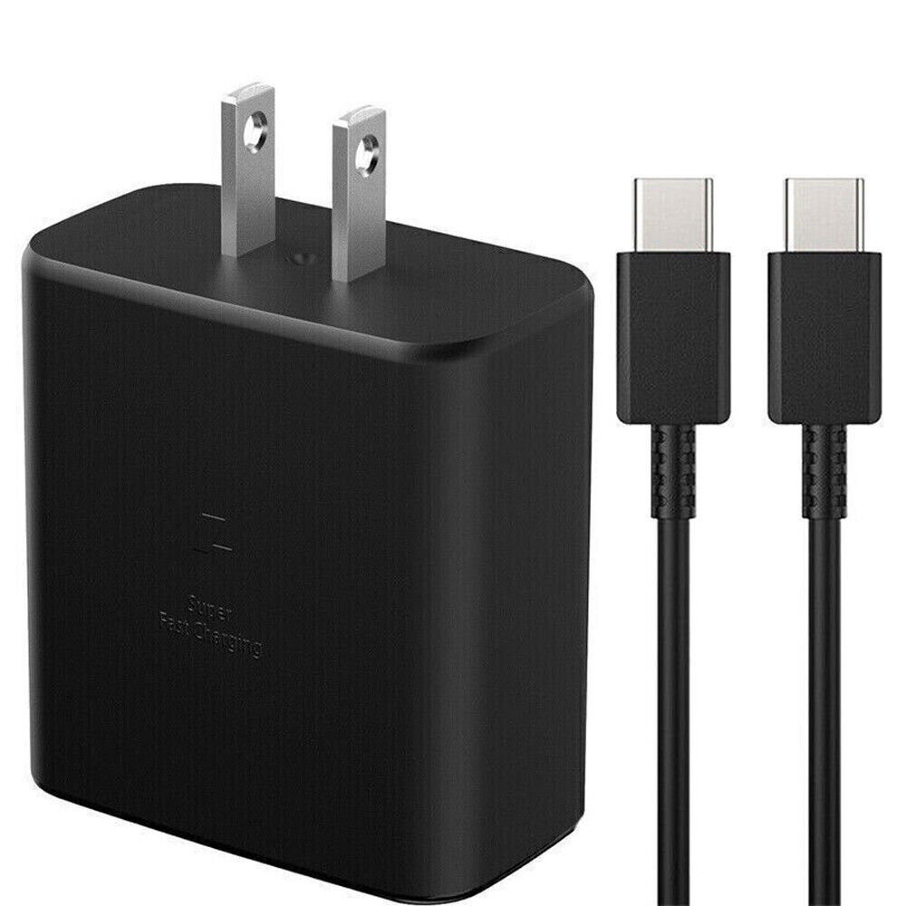 45W PD Power Fast Charger Adapter 6ft Type-C Charging Cable For Samsung S23 S22