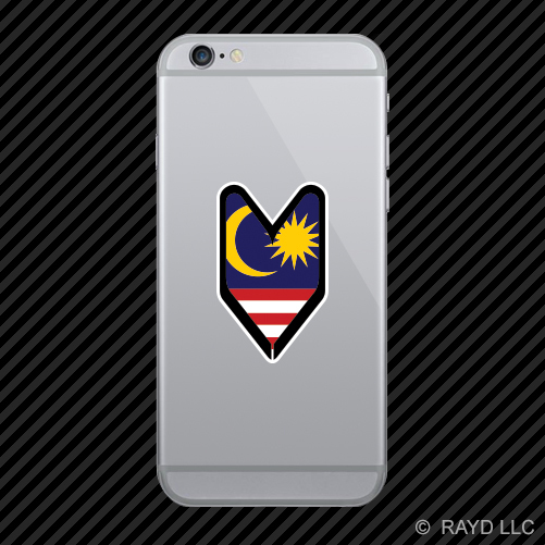 Malaysian Driver Badge Cell Phone Sticker Mobile Malaysia MYS MY