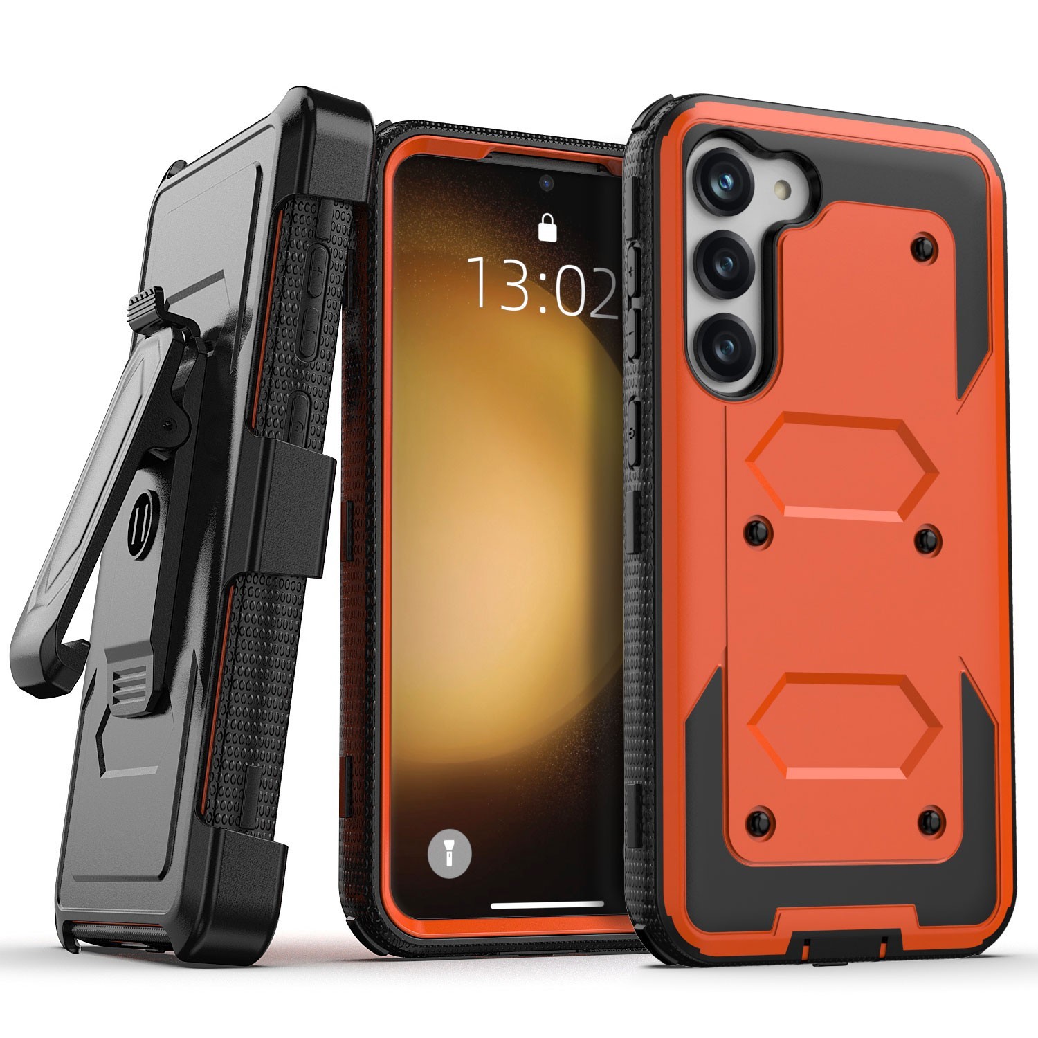 For Samsung Galaxy S23 Plus S23+ Shockproof Hybrid Case Cover /Holster Belt Clip