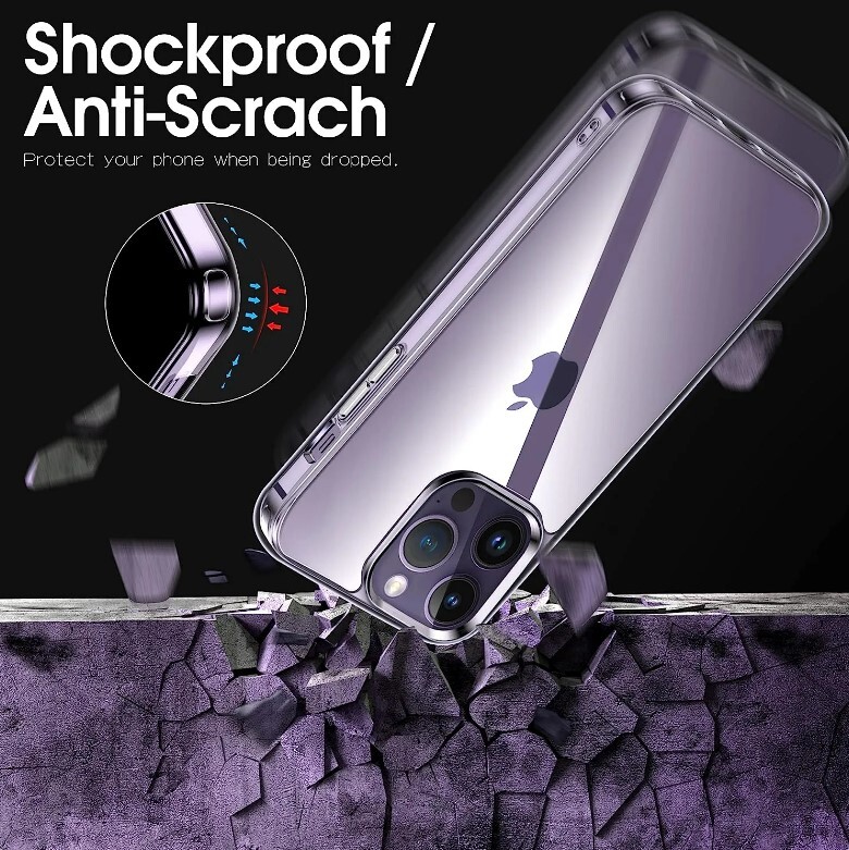 For iPhone 14 13 12 11 Pro Max Mini Soft Silicone Clear Cover Shockproof Case