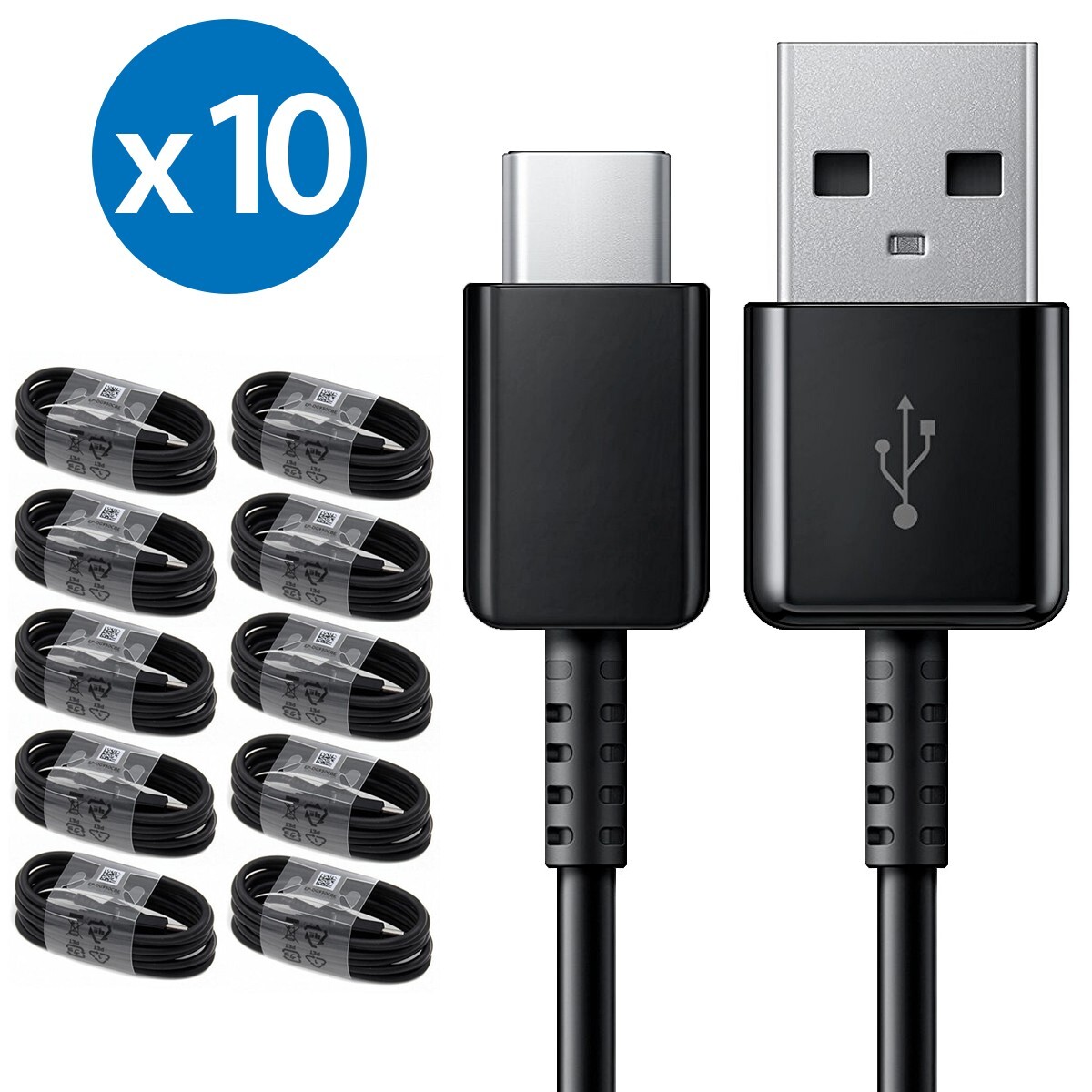 10-Pack OEM Samsung USB Type C Fast Charging Cable Galaxy S25 S24 S23 S22 S21+