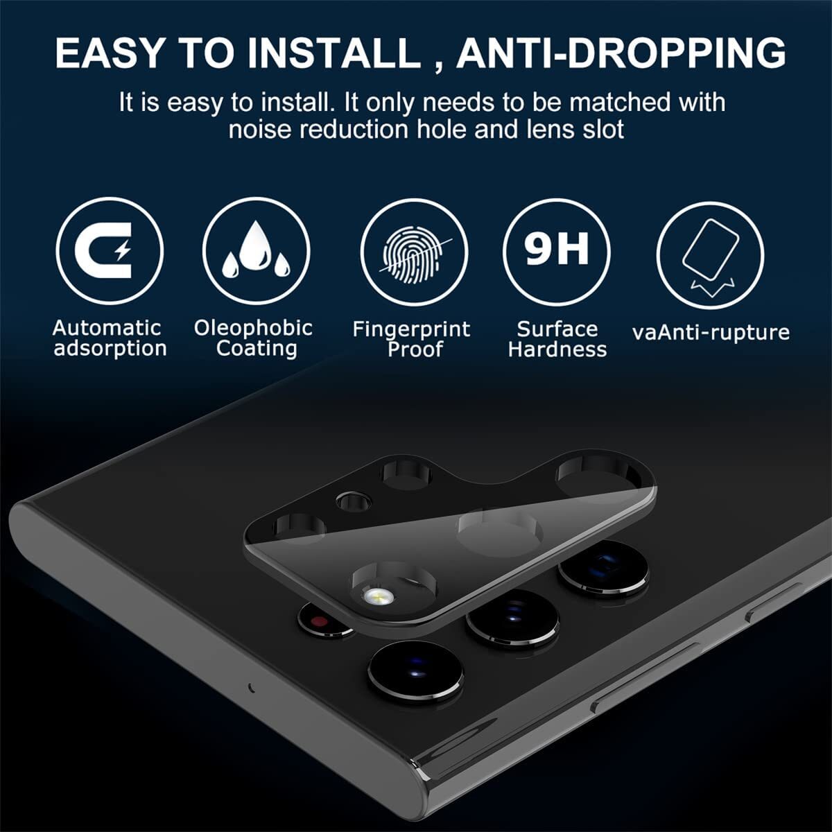 Tempered Glass Screen Protector for Samsung Galaxy S24 Ultra/Plus Camera Protect