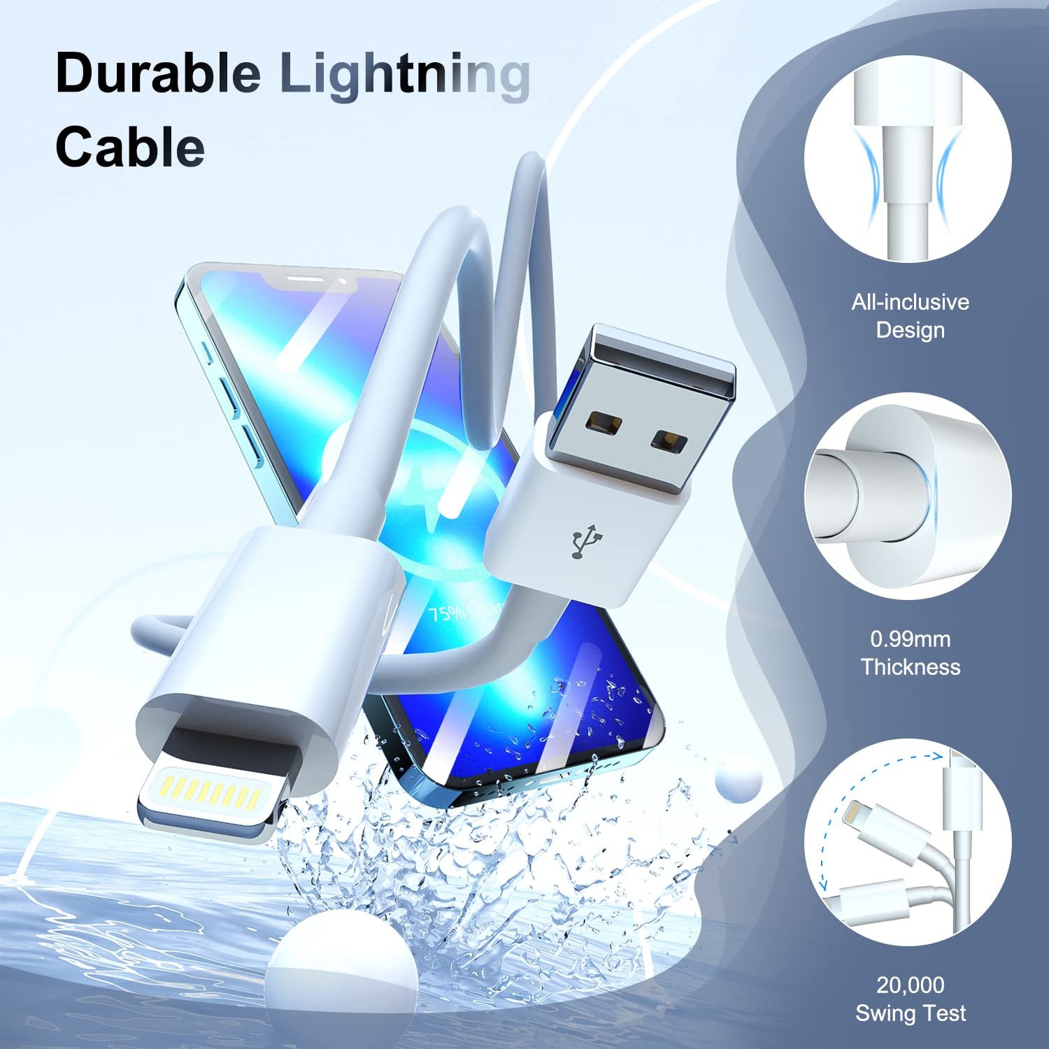 USB Fast Charger Cable Cord For iPhone 14 13 12 11 Pro Max XR SE XS X 8 7 6s Lot