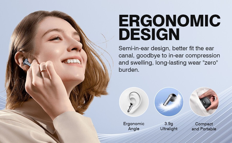 Bluetooth Earbuds Headset Ear pods Wireless 5.1 Earphones In-Ear Sport Heaphones
