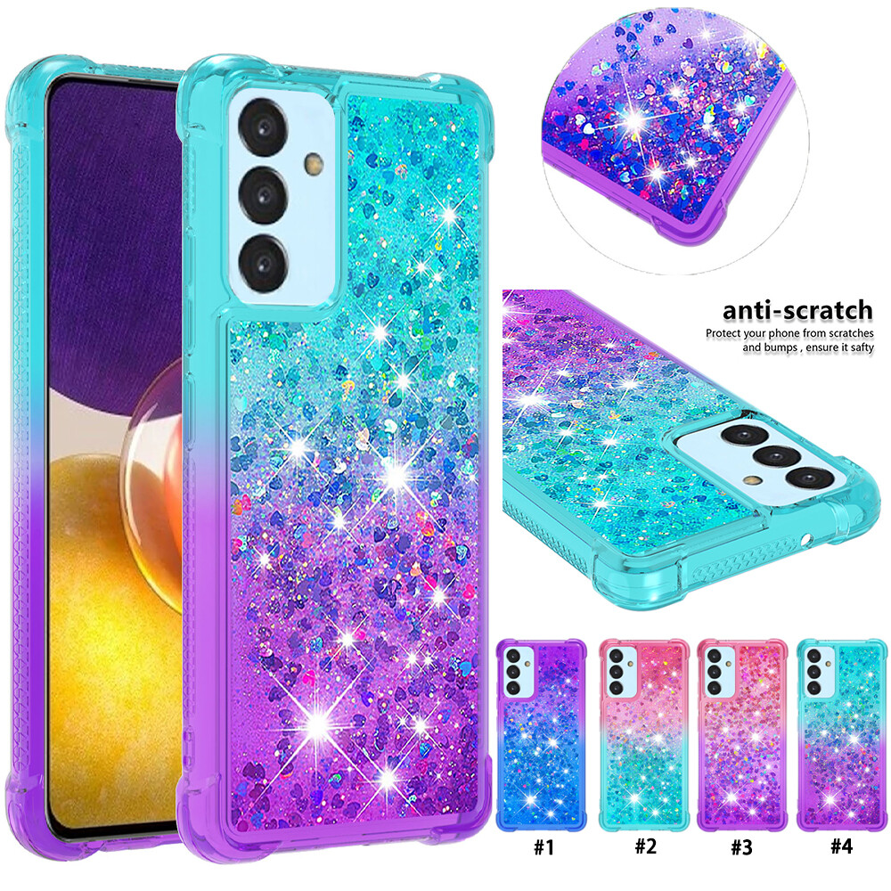 For Samsung A82 A73 A53 A33 A22 A13 A01 Fashion Gradient Glitter TPU Phone Case