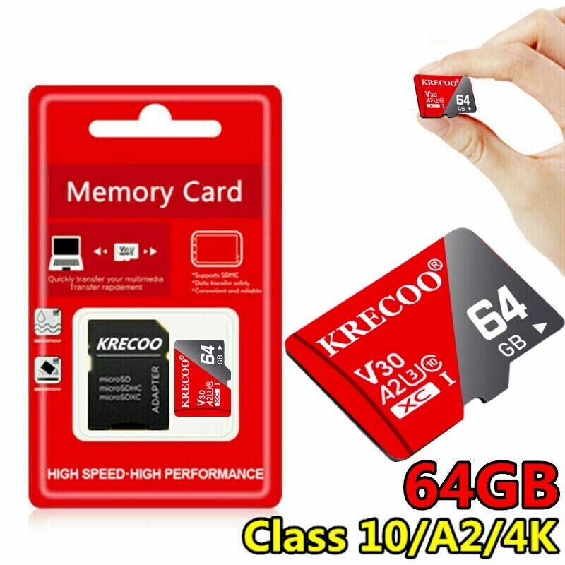 Micro SD TF Card Class 10 High Speed Memory Card for Security Camera Dash Lot