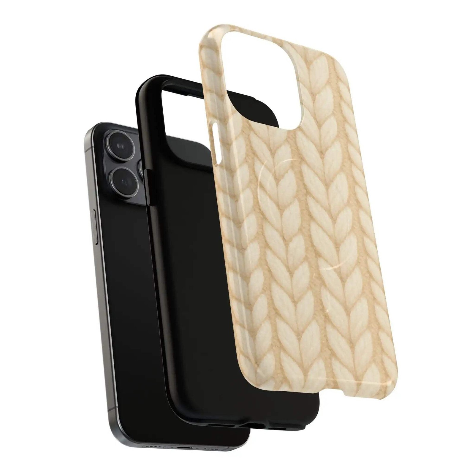 Cozy Knitted Texture Tough iPhone Case | MagSafe