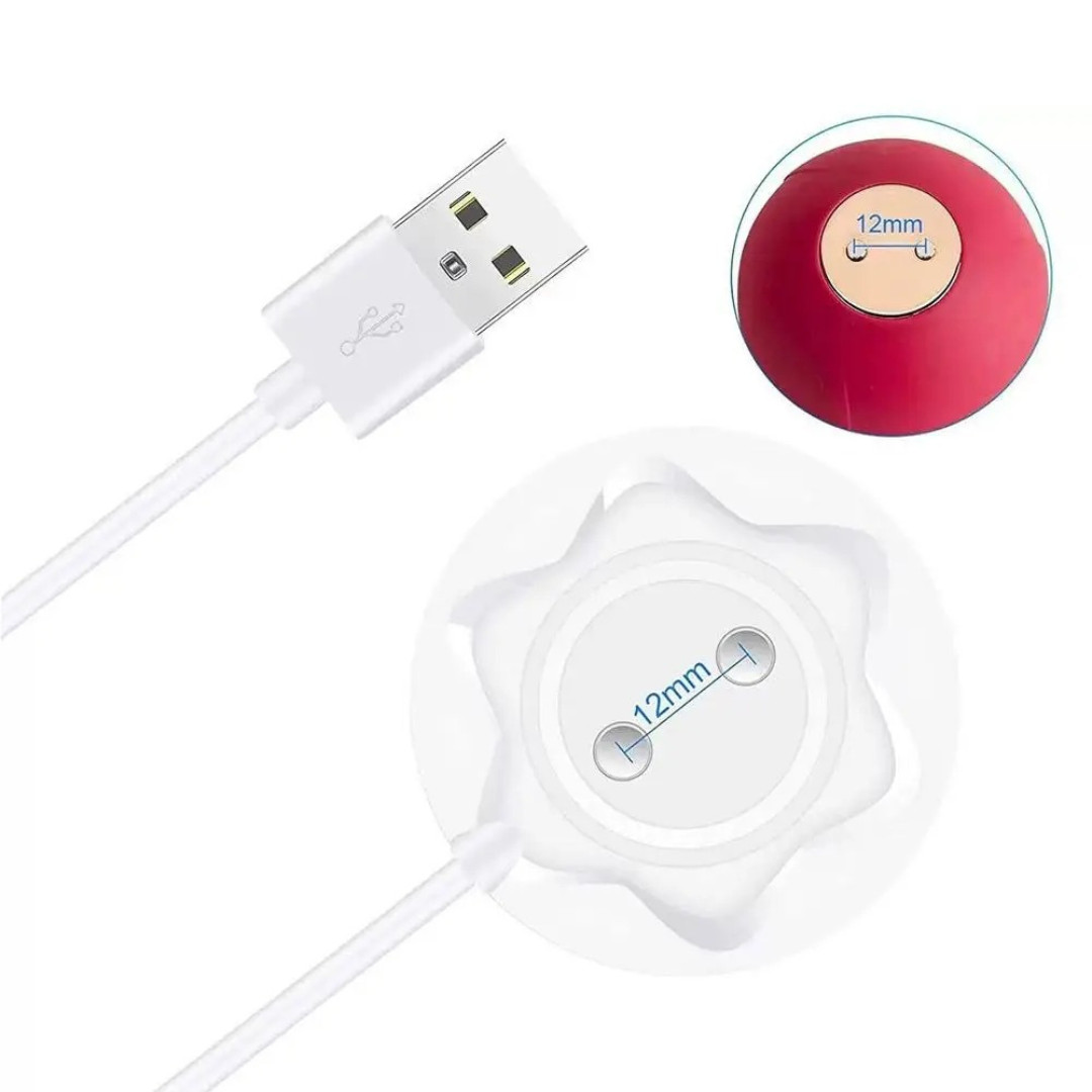 Adorime Rose Toy Charger, Adapter USB Magnetic Fast Charging Cable Cord for Rose