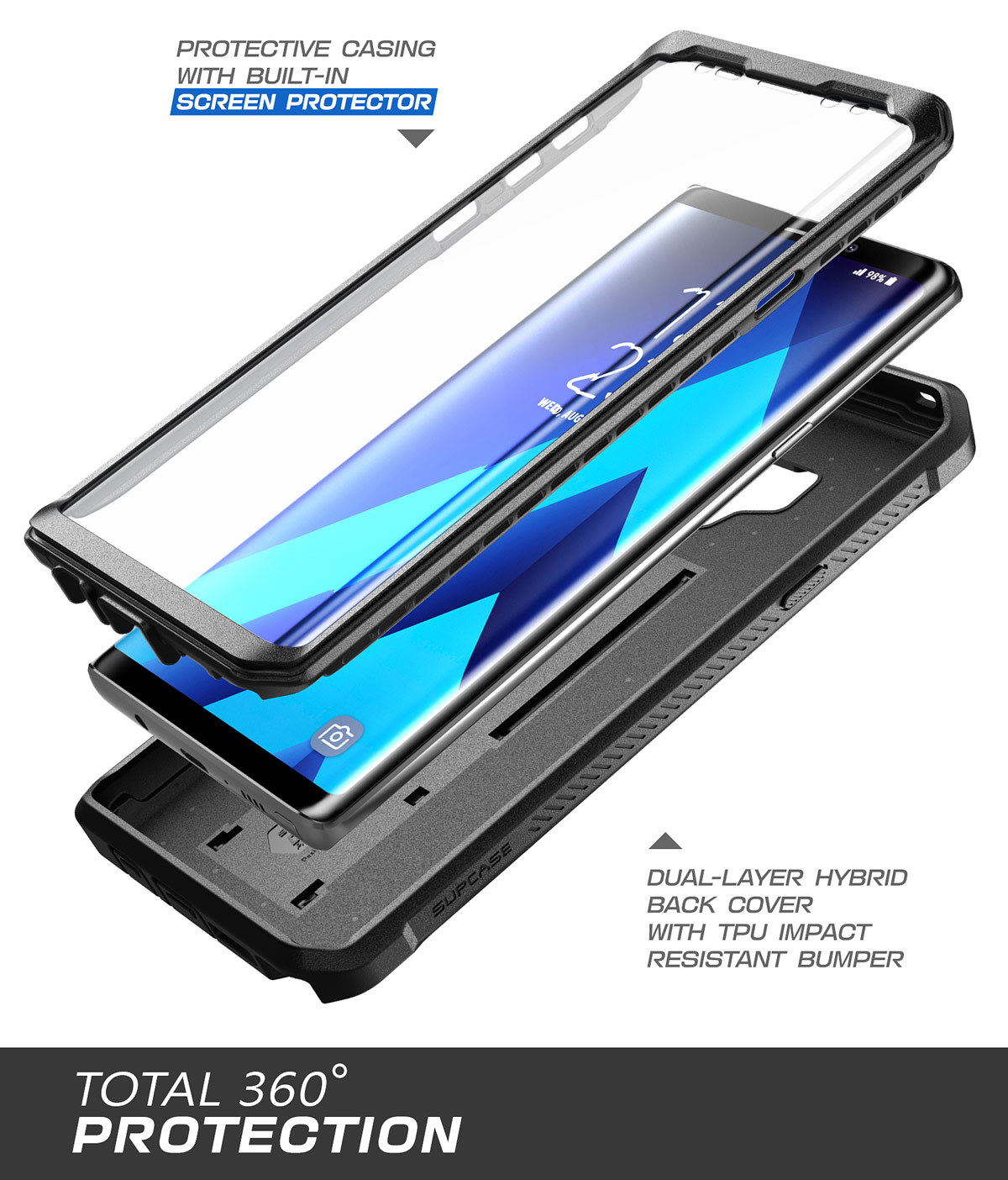 For Samsung Galaxy Note 9 Case SUPCASE UBPro Full-body Rugged Shockproof Cover