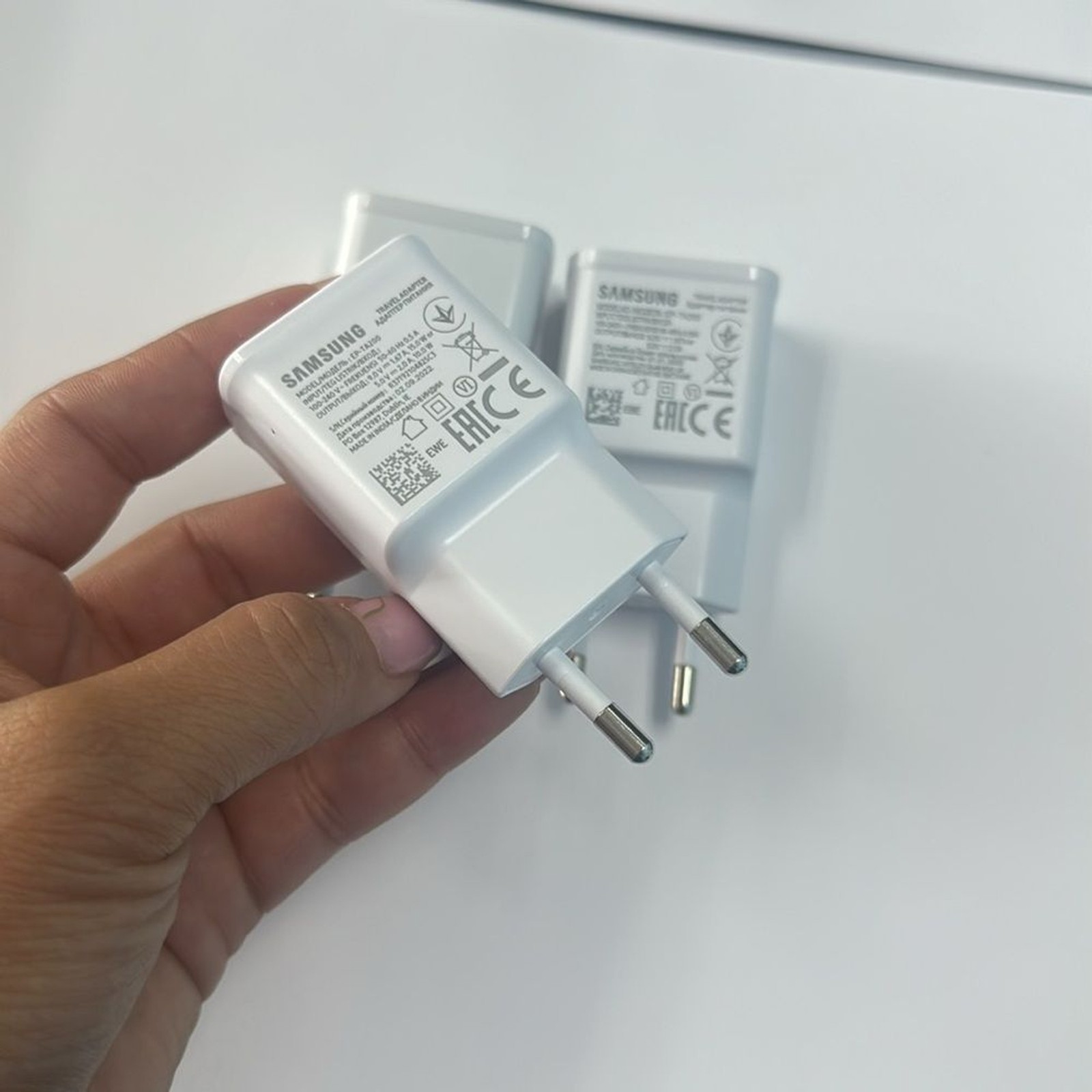 New Samsung EU USB Charger European Travel Adapter 100-240V (EP-TA200) (3Pack)