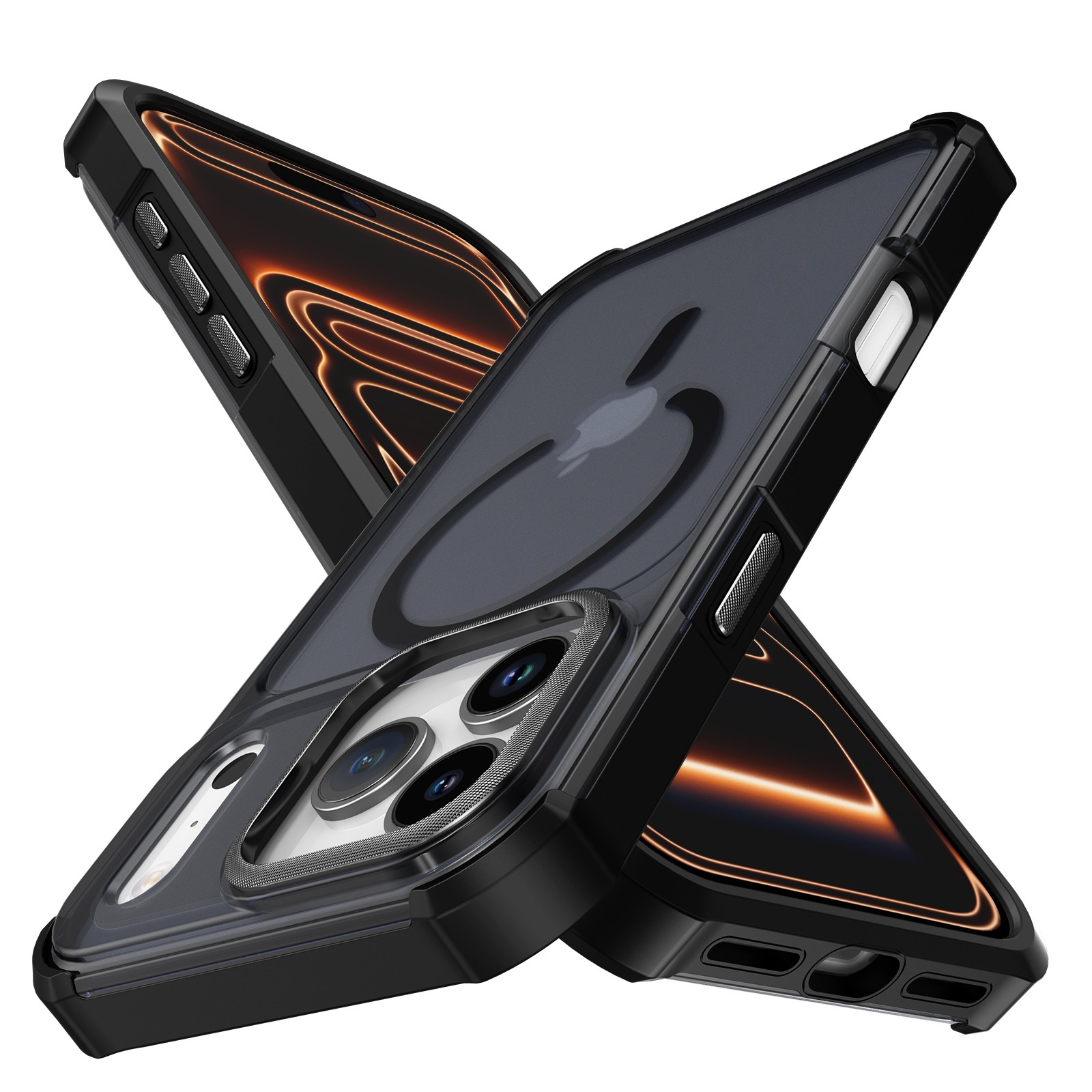 For iPhone 17 Pro Max 17e 16 15 14 13 12 11 Shockproof Matte Case Mag Safe Cover