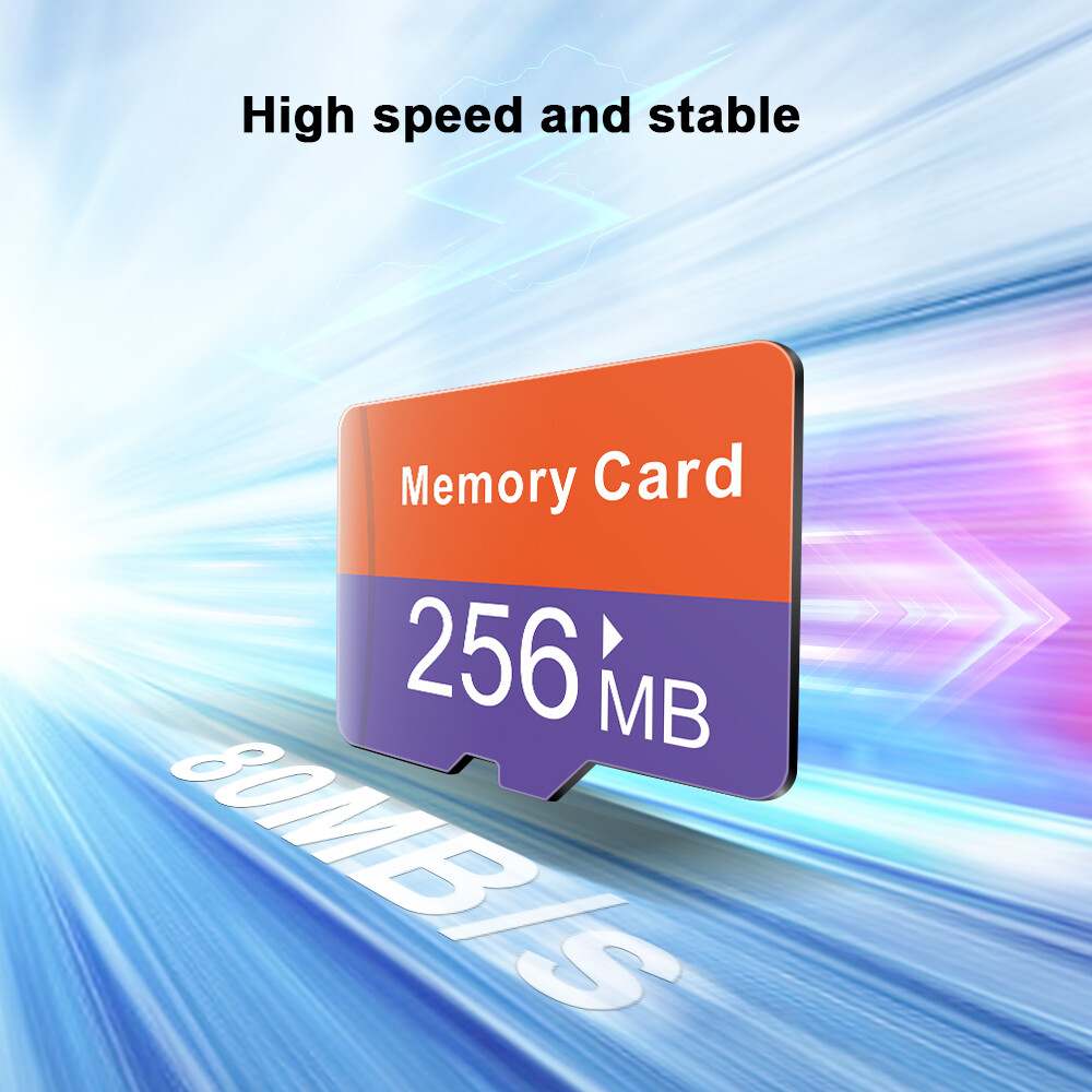 USA 256MB 5 PACK Micro SD Card Flash TF Card SD Card Class 4 With a Free Adapter