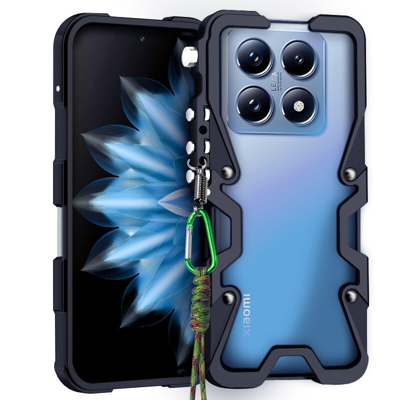 For Xiaomi Poco F8 15 Ultra 15s 14T 15T 17 Pro Max Armor Screw Metal Frame Case