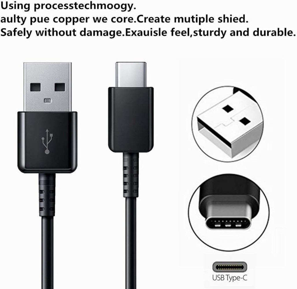 For Samsung Galaxy Android Fast Wall Charger Adapter with Type-C Data Cable Lot