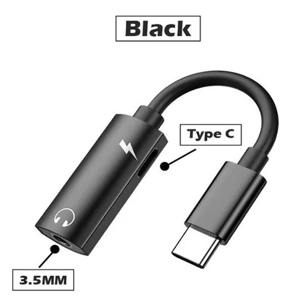 2in1 USB Type-C to 3.5mm AUX Audio Headphone Jack Adapter Charger iPhone17 lot