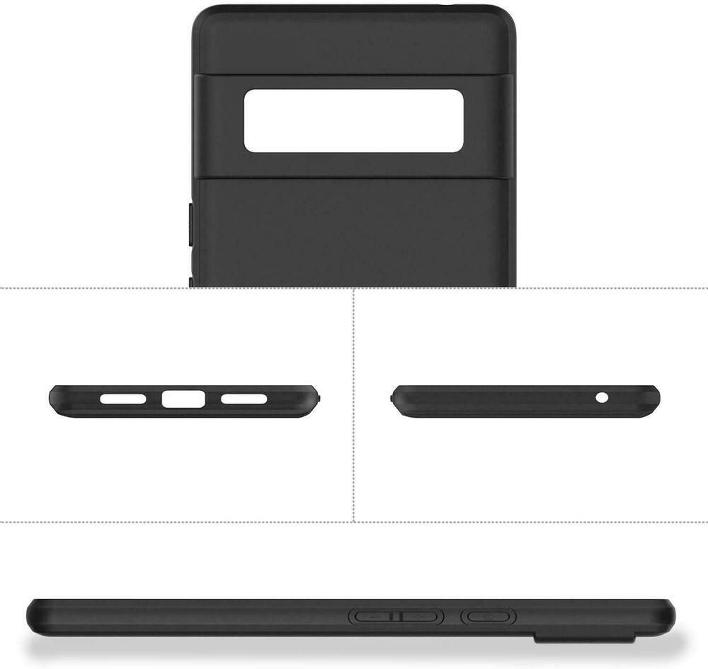 Slim Black TPU For Google Pixel 6 7 Pro 6A 7A Case Matte Shockproof Phone Cover