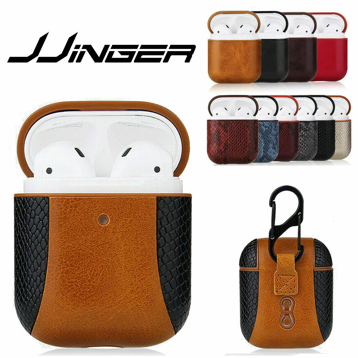 For Apple AirPods Pro/2/1 Luxury Leatherette Case Protective Cover Shockproof