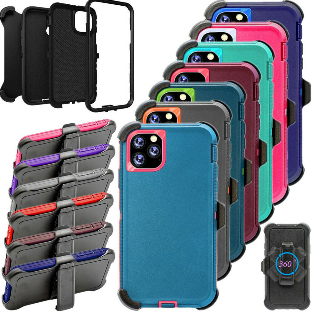 For Apple iPhone 11 Shockproof Defender Case Cover with Screen & Belt Clip