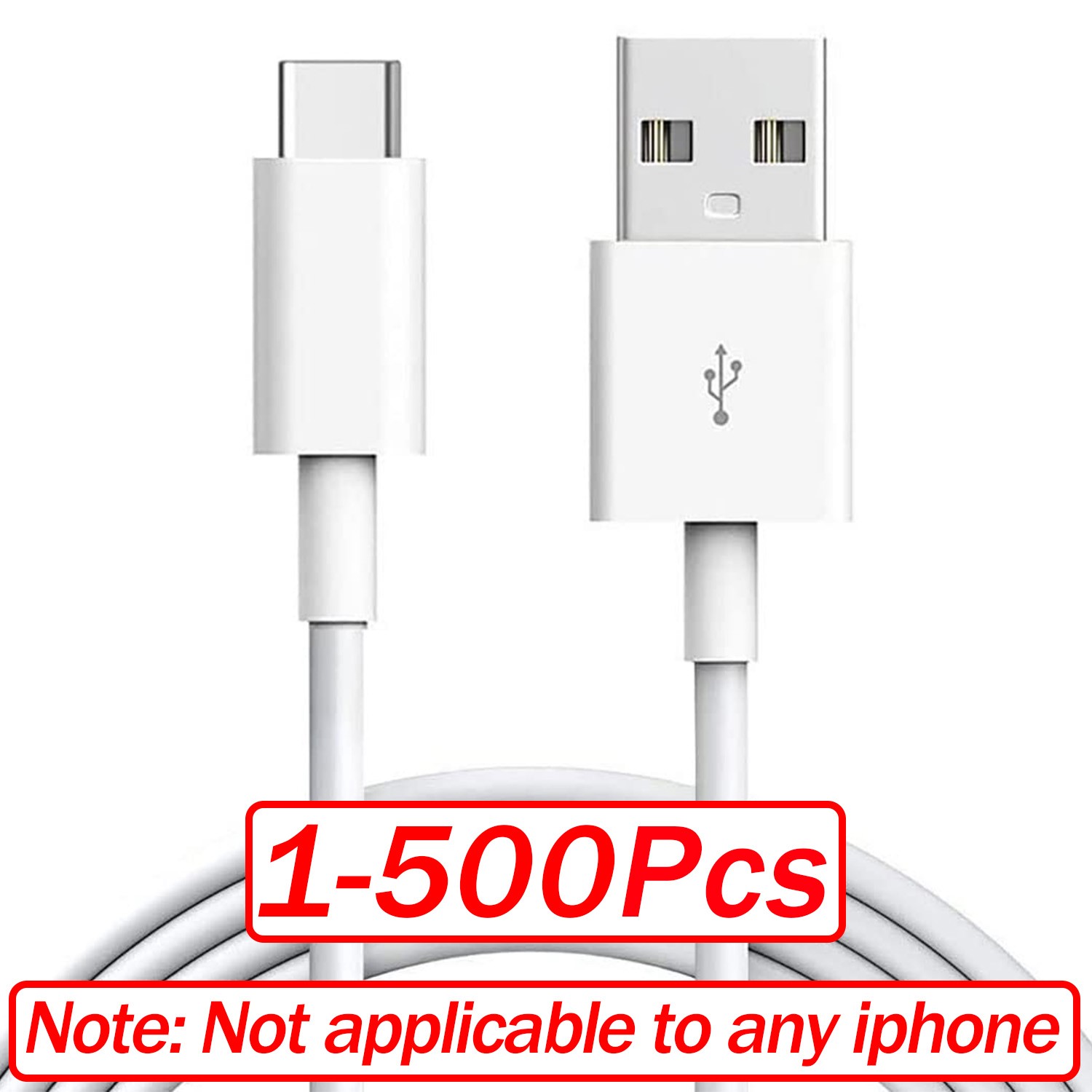 USB A To Type-C Data Cable 5A Fast Charging Charger Cord For Android Samsung Lot