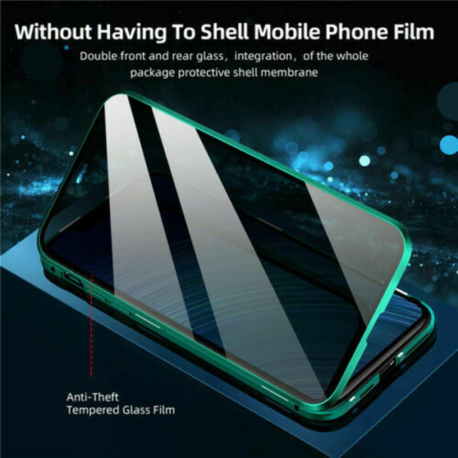 Anti Peep Privacy Magnetic Tempered Glass Case For iPhone XS Max 8 Plus 7 + SE