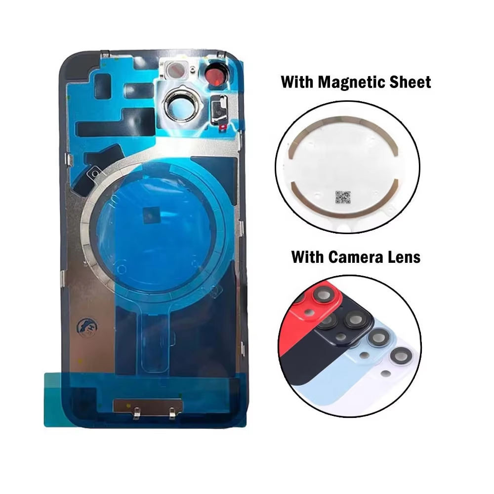 Lot For Apple iPhone 16 Pro Max Back Glass Cover Replacement Battery Cover+Metal