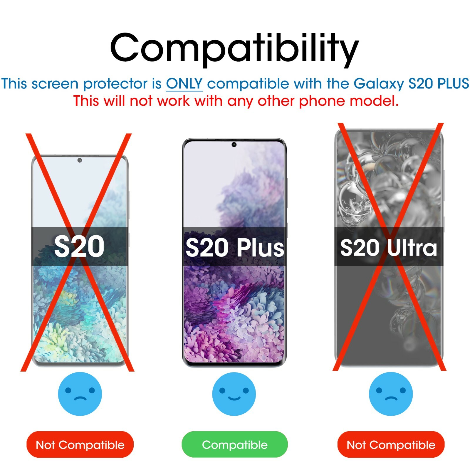 amFilm Samsung Galaxy S20 Plus Premium Real TPU Screen Protector Film (2 Pack)