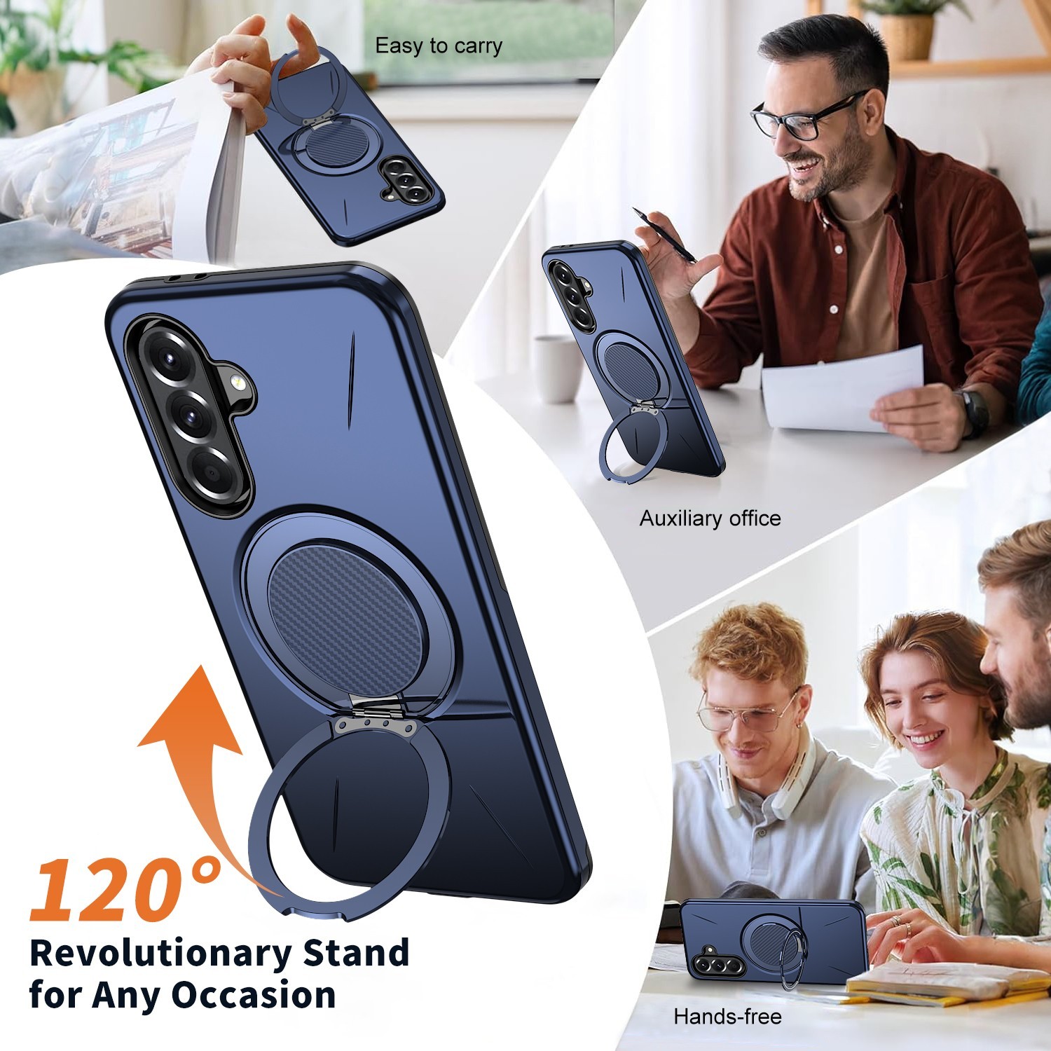 TPU+PC Stand Phone Case For Samsung Galaxy S25 Ultra S25 FE A56 A55