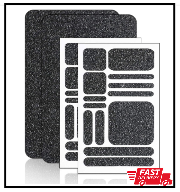 4 Pcs Cell Phone Grip Tapes Stickers Anti-Slip Grip Rubberized Decal Stickers