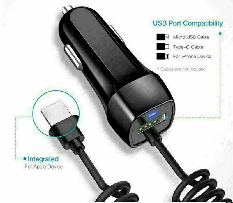OEM Fast Car Charger for Apple iPhone 5,6,6S,7,7+,8+,X,XS,11,12,13 Pro Max Mini