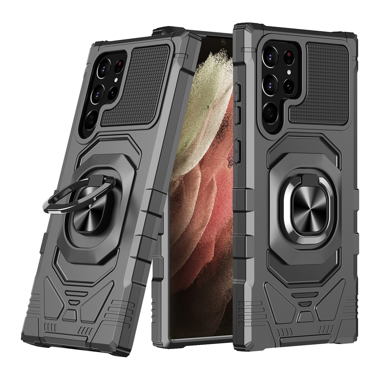 Shockproof Ring Stand Case For Samsung Galaxy A12A14 A22A23 A32A42 A52A55 A72A73