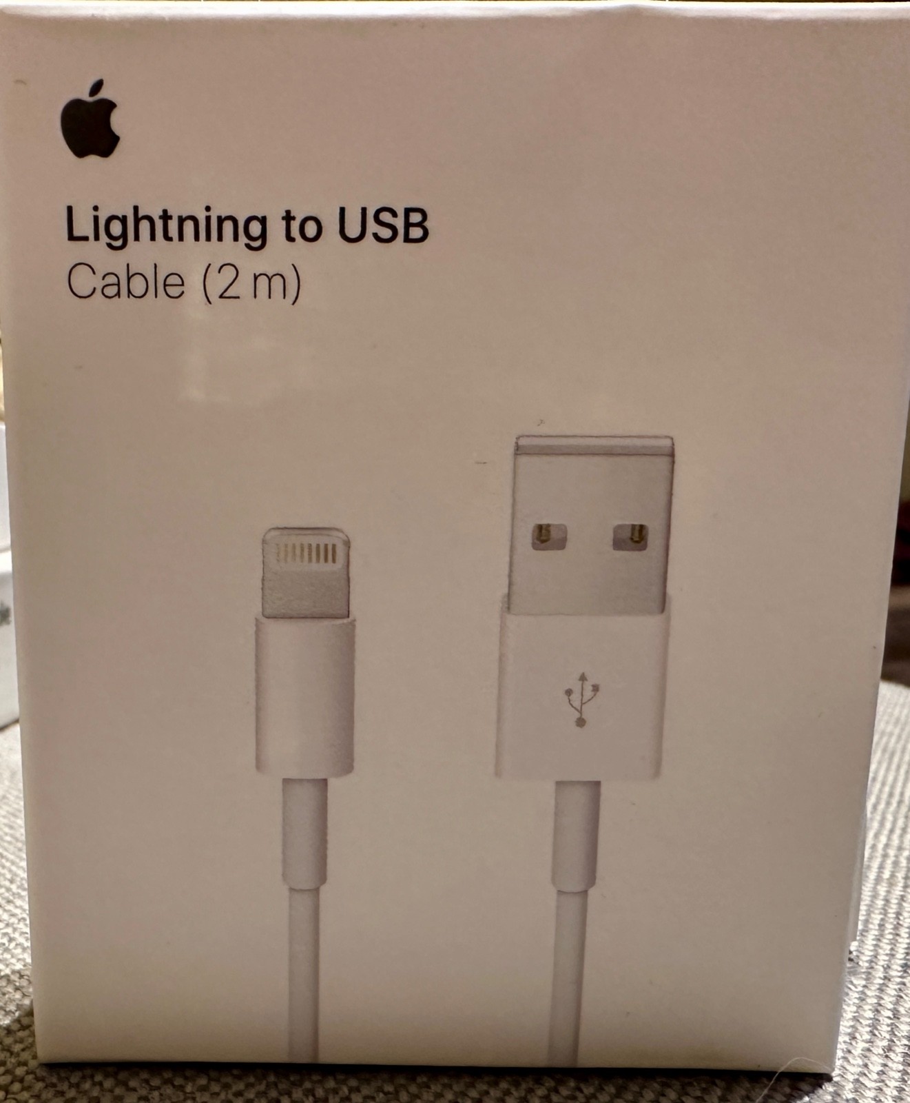 NIB Apple Lightning to USB-C Cable, White, 2m (6ft) NEW