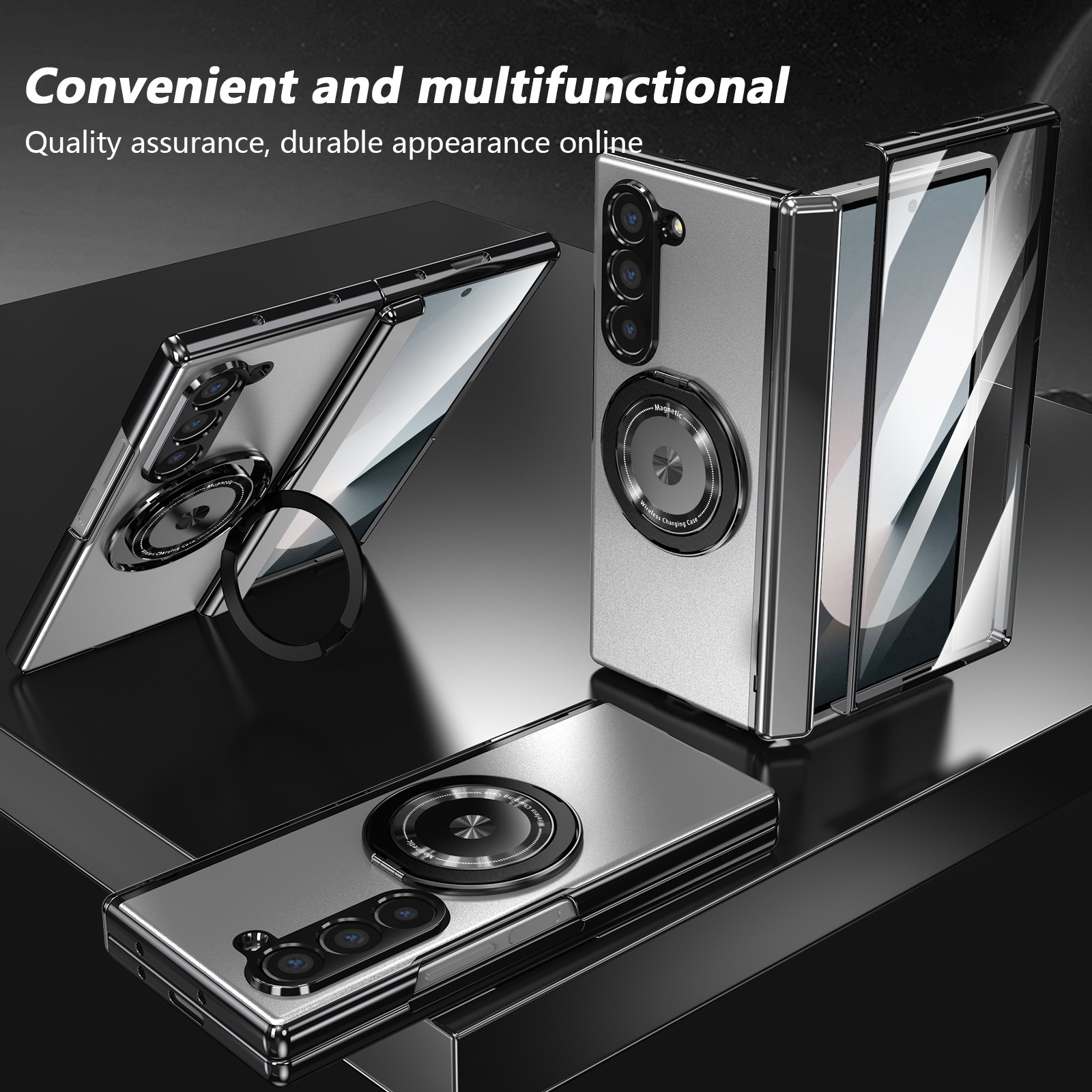 For Samsung Galaxy Z Fold 7 6 5 4 3 Shockproof Hinge Protection Case Magnetic