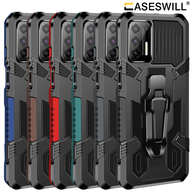 For Xiaomi Poco X5 X4 X3 M4 Pro Shockproof Belt Clip Stand Case+Screen Protector