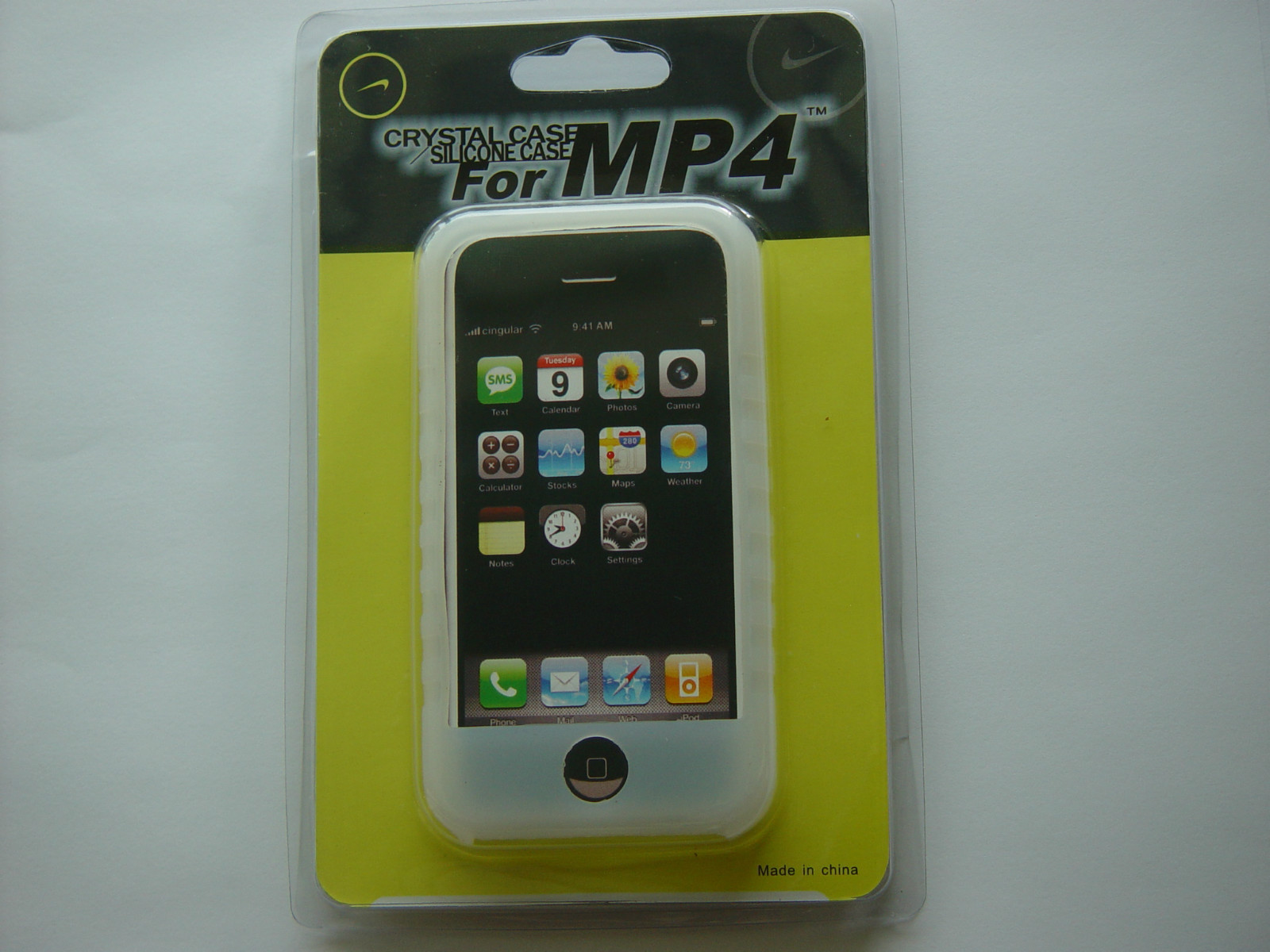 Light White Color Soft Silicone Skin Case Cover for Apple iphone 3 , 3G , 3GS