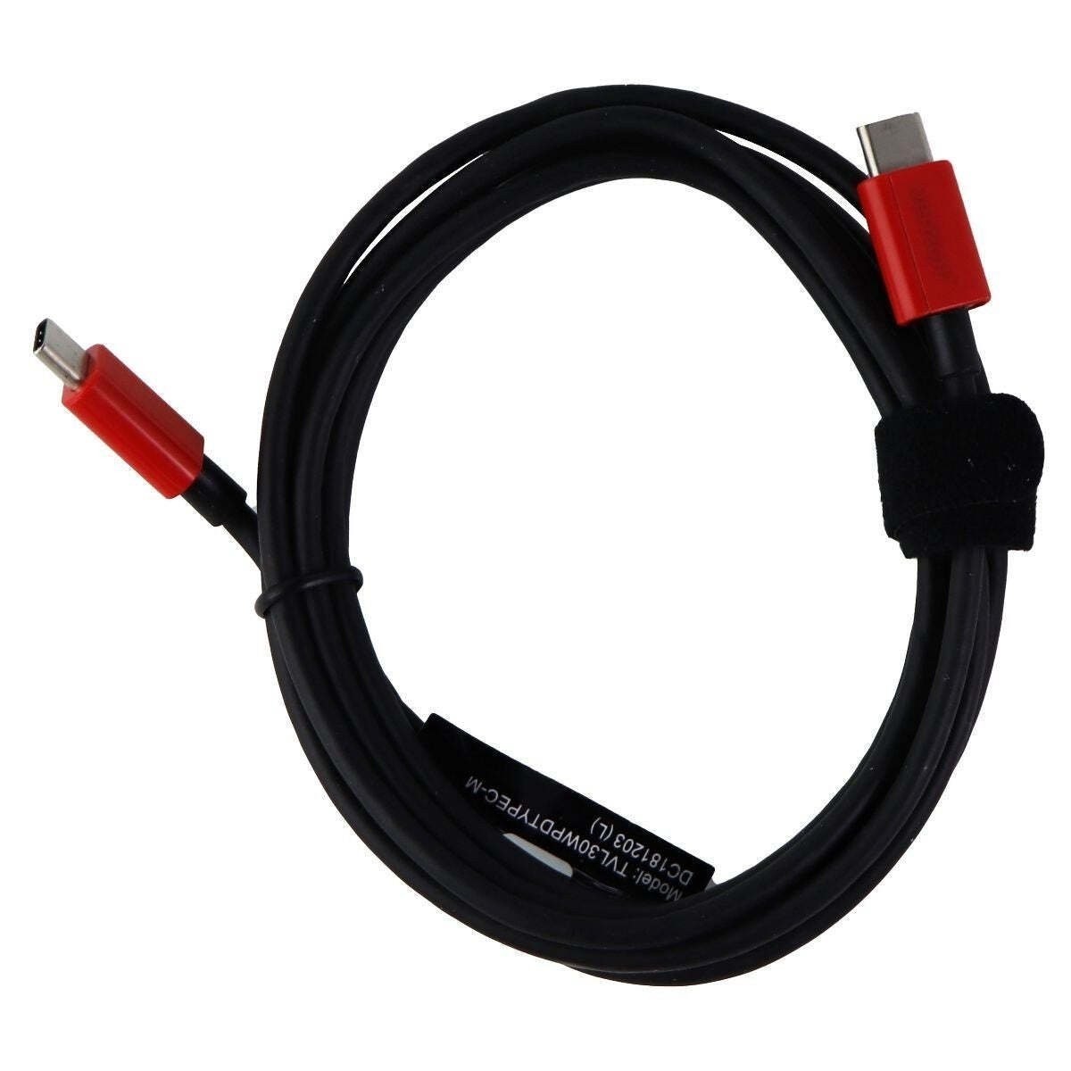 Verizon 30W Fast Charge USB-C Wall Adapter with 6-Foot USB-C Cable – Black/Red