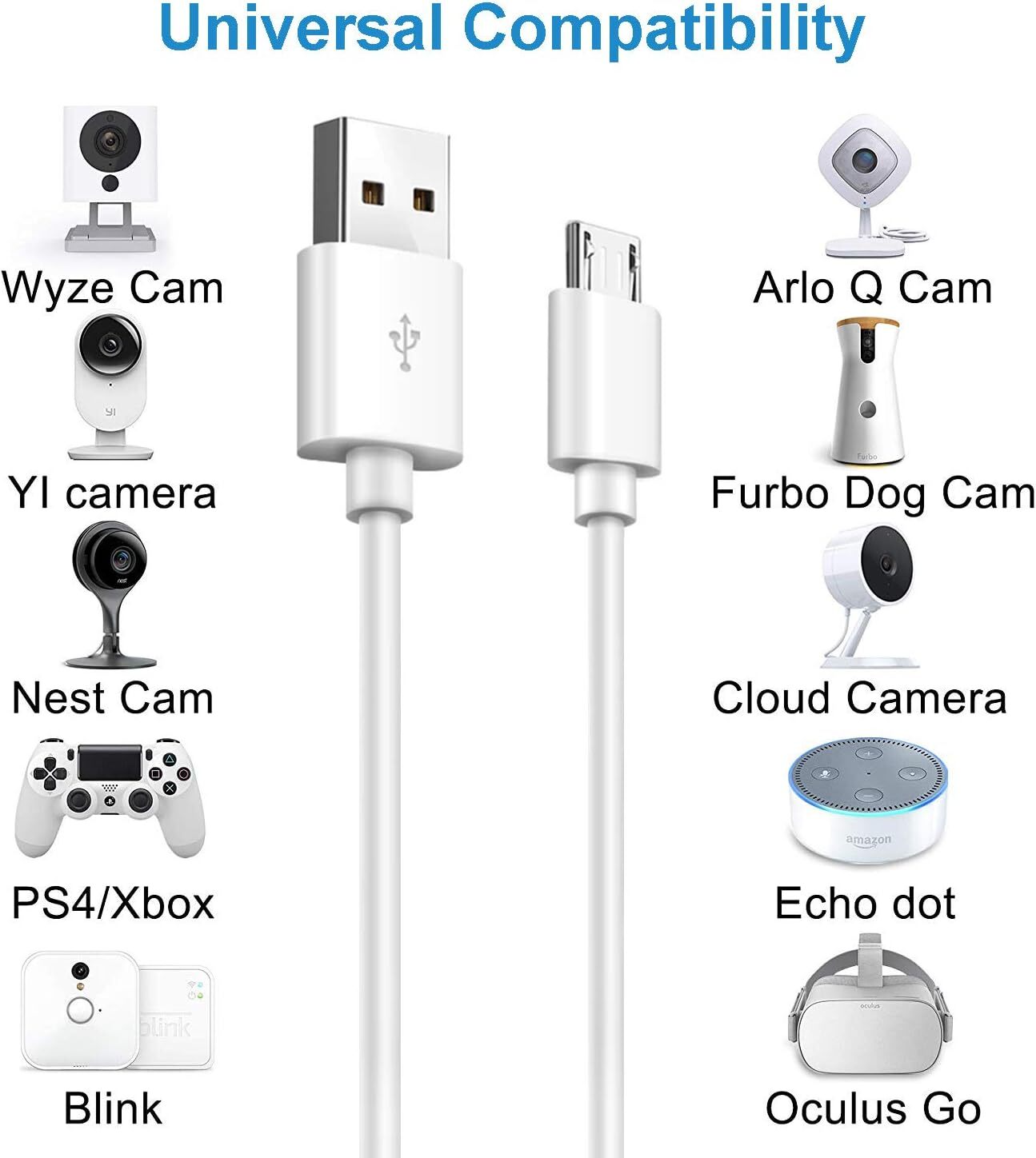 3/6ft Micro USB Fast Charging Cable Cord For Samsung Android Phone Charger Lot