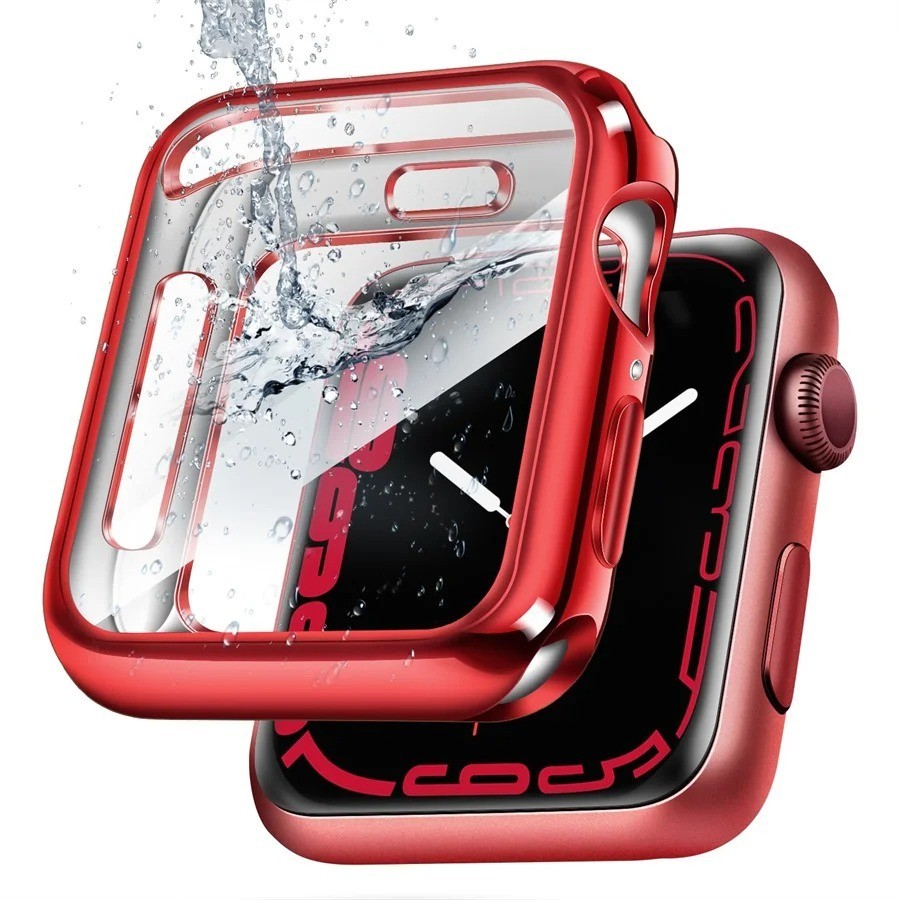 for apple watch case series 9 8 7 6 5 4 3 SE 41mm 45mm 38-42-44-40mm screen prot