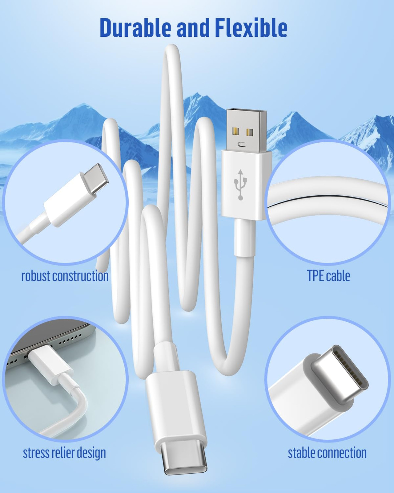 High Speed Car Carplay Cable for iPhone 17/17 Pro/17 Pro Max, (2Pack, 3ft) TPE