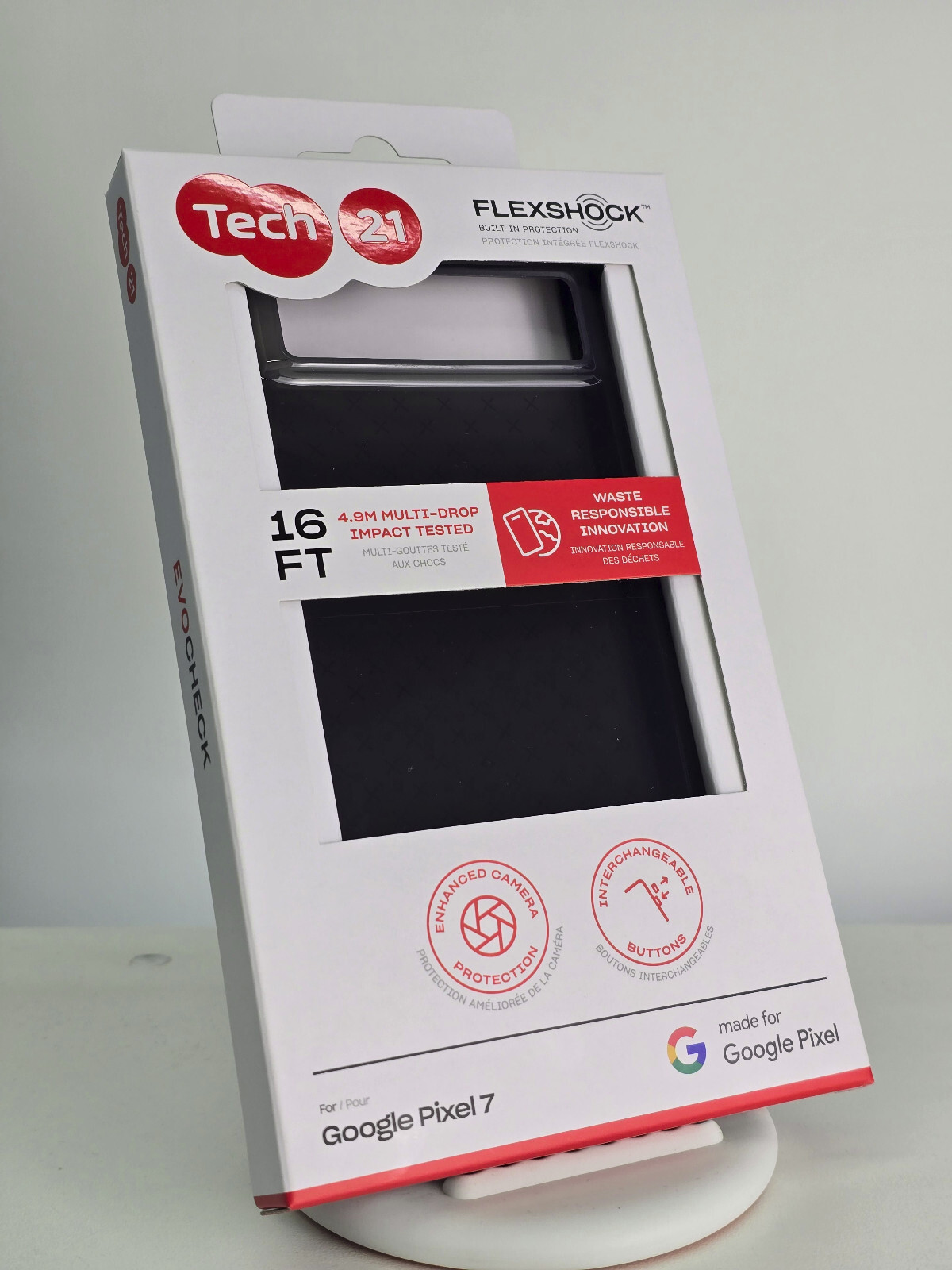 Tech21 EvoCheck Series Case for Google Pixel 7 – Smokey Black