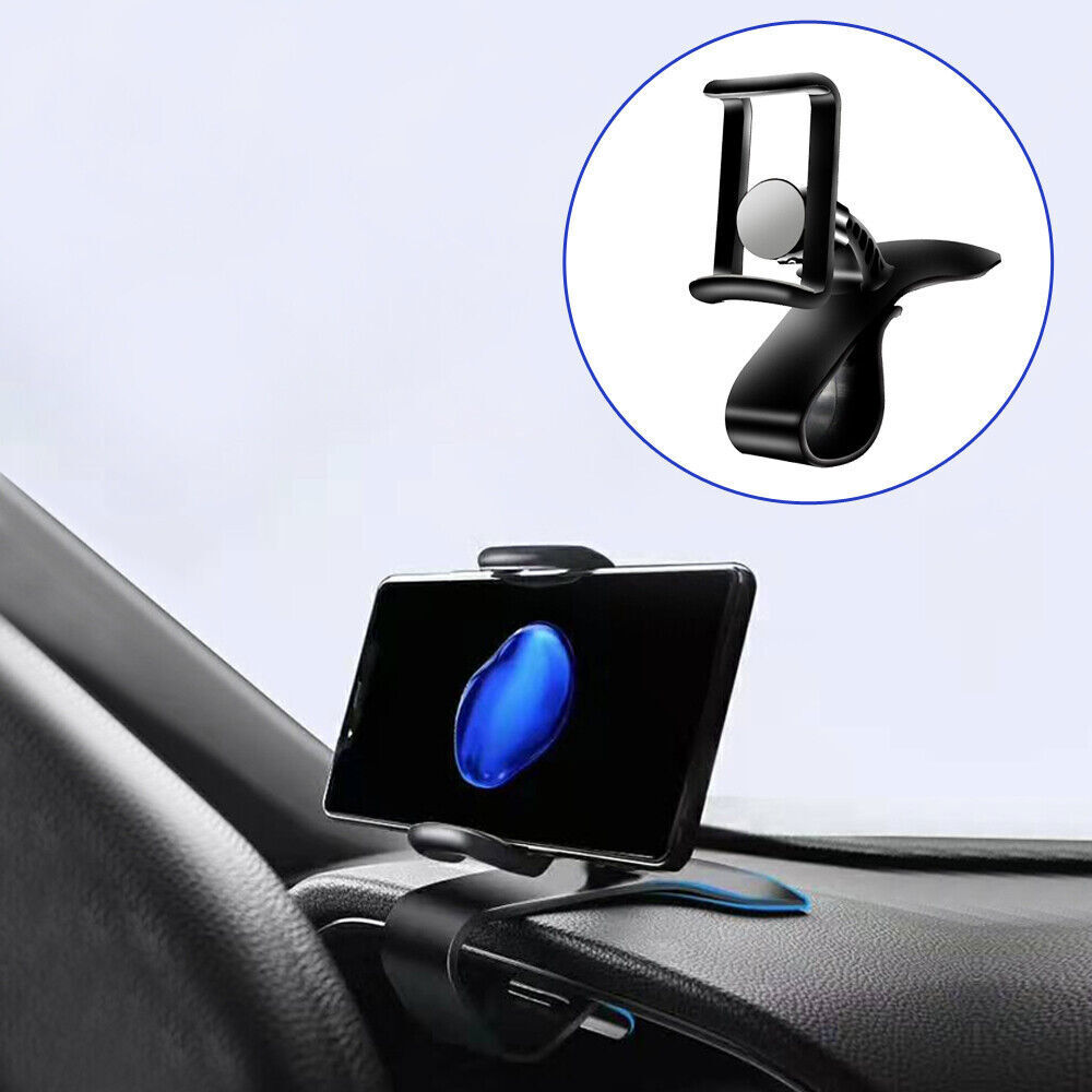 Car Phone Holder Easy Clip Mount Stand Dashboard GPS Navigation Bracket Holder