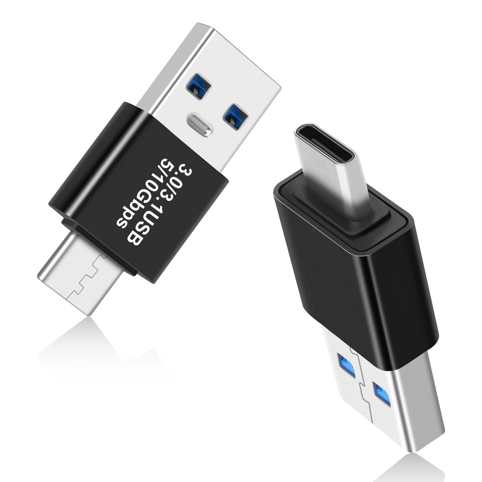 USB 3.0/3.1 Male to USBC Male Adapter 2 Pack, OTG 3.0/3.1 USB A to TypeC Adap…