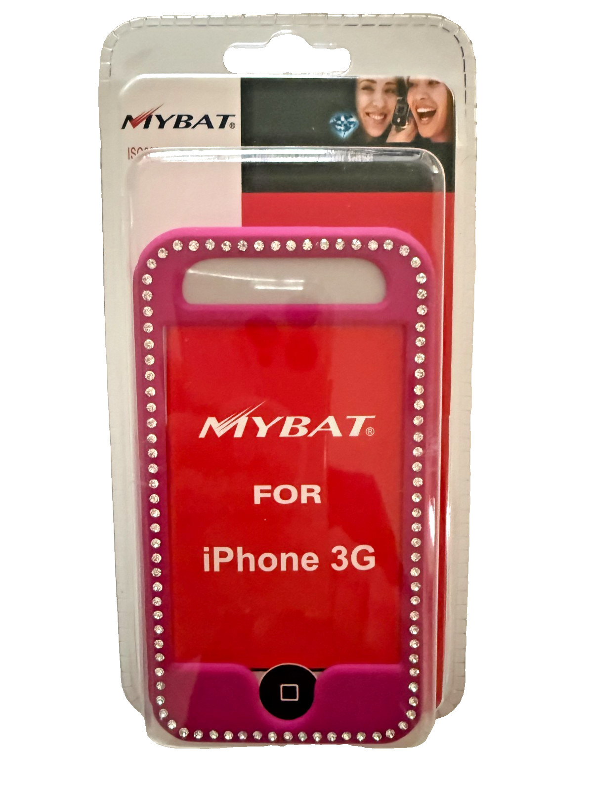 Apple iPhone 3G 3GS Pink Silver Diamonds Premium Executive Protector Case NEW