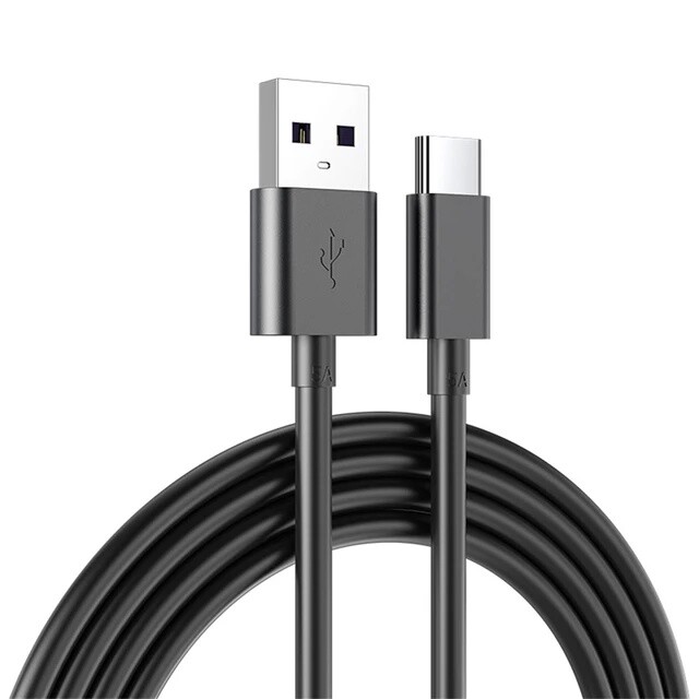 5-Pack USB-C to USB-A Cable Fast Charge Type C Charging Cord Rapid Sync Charger